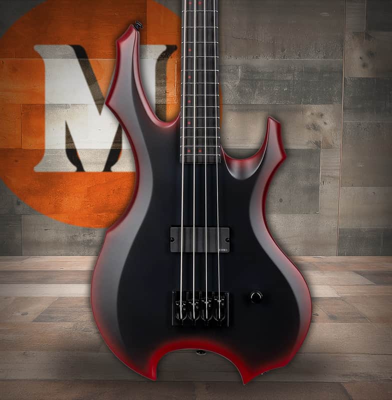 LTD Fred Leclercq FL-4 - Black Red Burst Satin (LFL4BLKREDBS) image 1