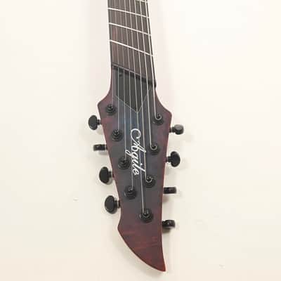 Agile Fan Fret 8 String Electric Guitar INTREPID PRO 82528 EB CA BLUE PURPLE BURL image 6