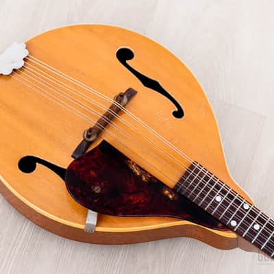 1954 Gibson A-40 Vintage A-Style Mandolin Natural, 100% Original w/ Case image 8