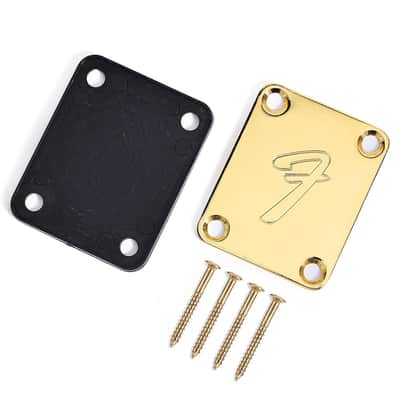 Gold "F" Fender Neck Plate image 1