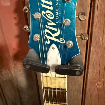 Rivolta Guitars Combinata VII with Rosewood Fretboard 2010s - Adriatic Blue Metallic image 5