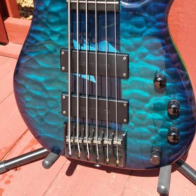 Modulus TBX Quantum Q6 1996 Trans Blue Quilt w/OHSC Graphite Bass image 4