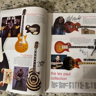 Epiphone Catalog 2003 Dot Les Paul SG flying V Explorer Noel Gallagher supernova union Jack Riviera casino John Lennon Zakk Wylde ace frehley classic custom black beauty standard 56 Goldtop Goth Thunderbird image 9