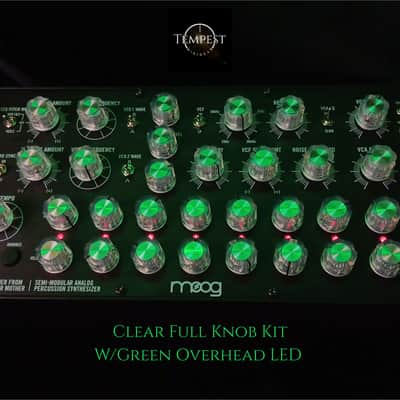 33-Piece Moog-Inspired Aftermarket DFAM Full Knob Kit New Production - Clear/Aluminum image 4