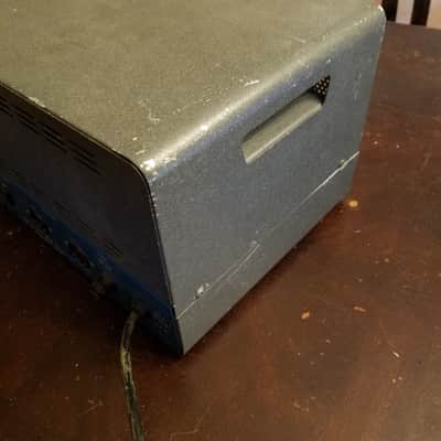 Bell PM-33 Pacemaker Mono 33 Watt Tube PA Amp dual 6L6GB 1959 - Blue, Beige, Textured Grey image 16