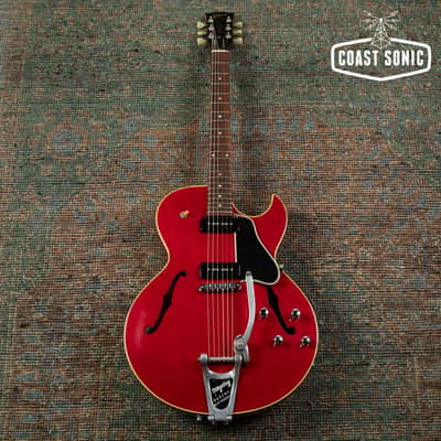 1992 Gibson ES-135 Semi-Hollow Body with added Bigsby, Hard Case image 2