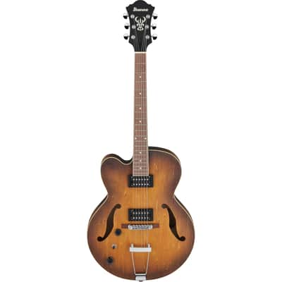 Ibanez AF55 Artcore Left Handed Hollow Body Electric Guitar - Tobacco Flat image 2