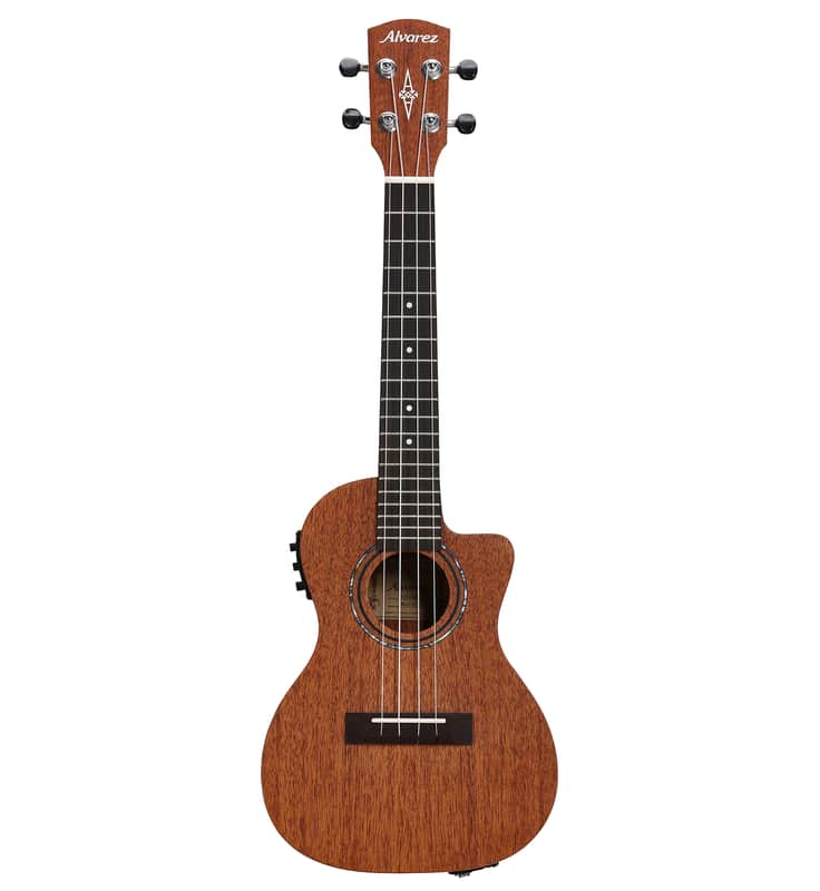 Alvarez RU22CCE Regent Series Concert Ukulele with Cutaway & Pickup - Natural image 1