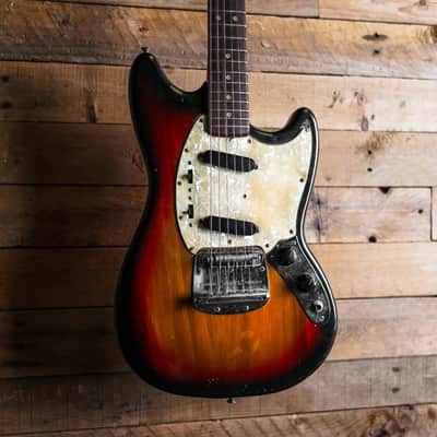 1973 Fender Mustang In 3 Tone Sunburst image 2
