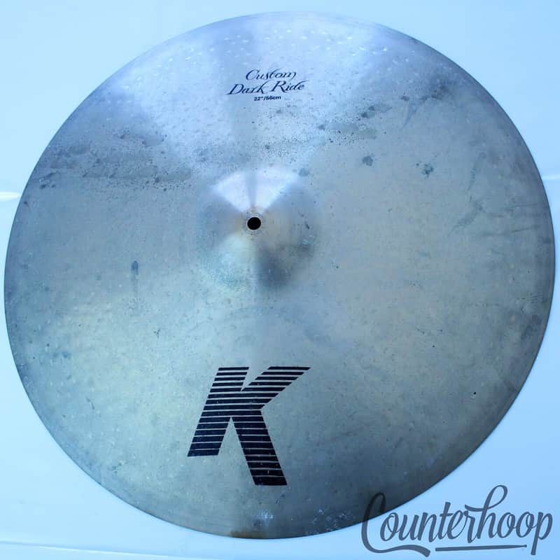 Zildjian 22"K Custom Dark Ride Cymbal 2796g Medium-Thin Hand Hammered B20 Bronze image 1