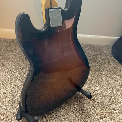 Squier Vintage Modified Fretless Jazz Bass w/ Factory Precision Bass Neck - 2018 - Sunburst image 4