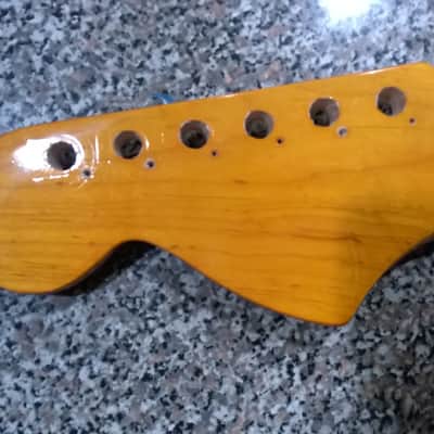 Fender Mustang  Amber/rosewood neck image 3