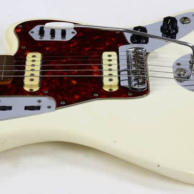1962 Fender Jaguar Factory Custom Color OLYMPIC WHITE Pre-CBS w Original Brown Case & Strap image 15