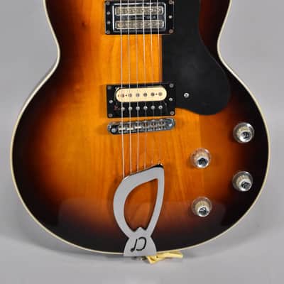 2000s DeArmond Guild M-75 Sunburst Finish Solid Body Electric Guitar image 2