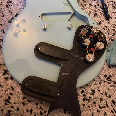 1963 Gibson Melody Maker Refinished Brazilian Rosewood Pelham Blue image 20