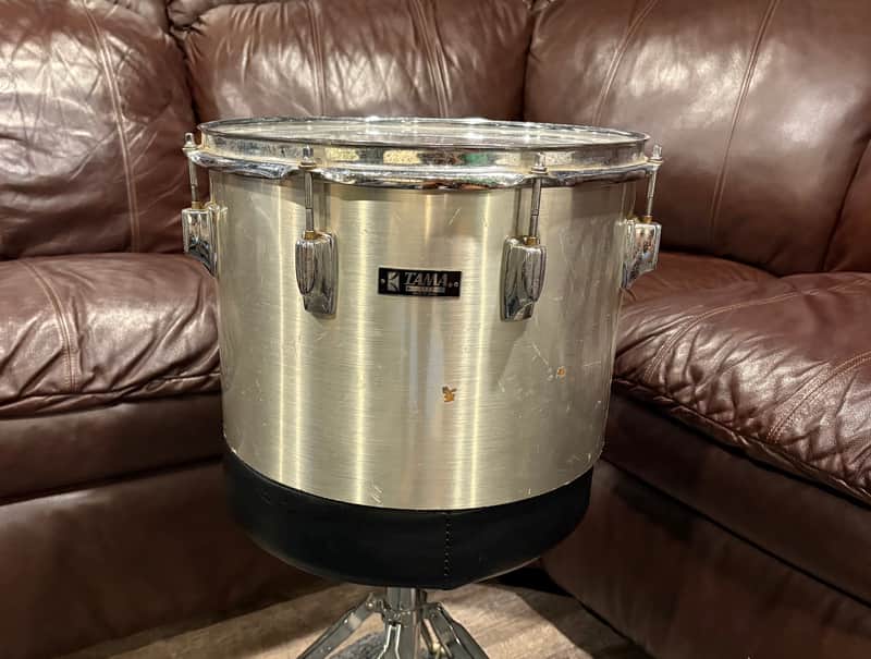 VINTAGE TAMA 14x10 Concert Tom Platina w/rering image 1