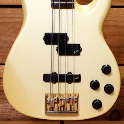 Fender Contemporary Precision Bass Lyte MIJ 1990 - 7lbs! Frost White 38488 image 6