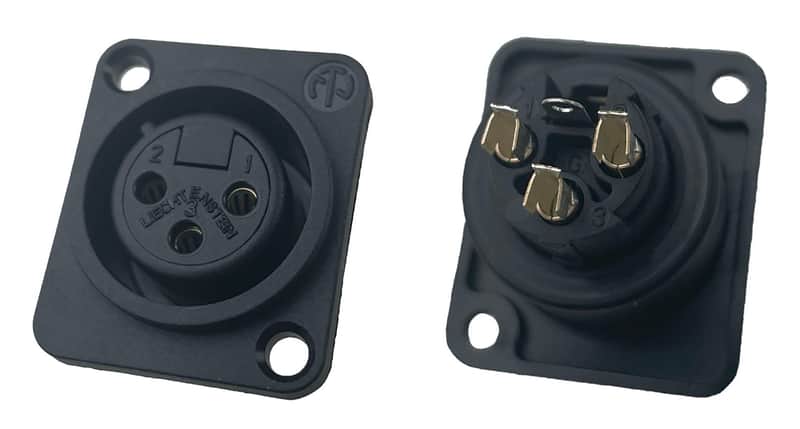 Neutrik 3 Pin XLR Panel Mount Chassis Latching Connector, Multiple Options of Male & Female Receptacles-NC3FPP / 4 image 1