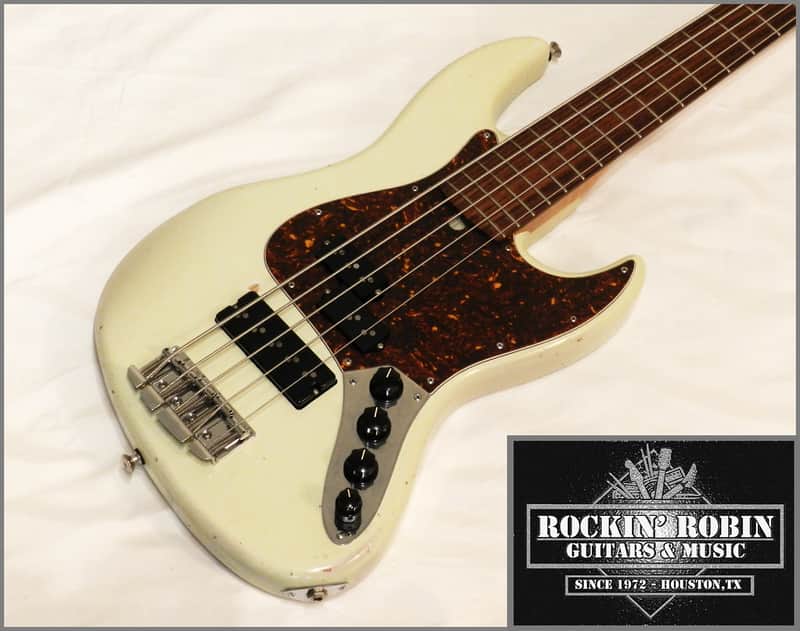 Valenti 5 String PJ5 (#083) Faded Mint Green image 1