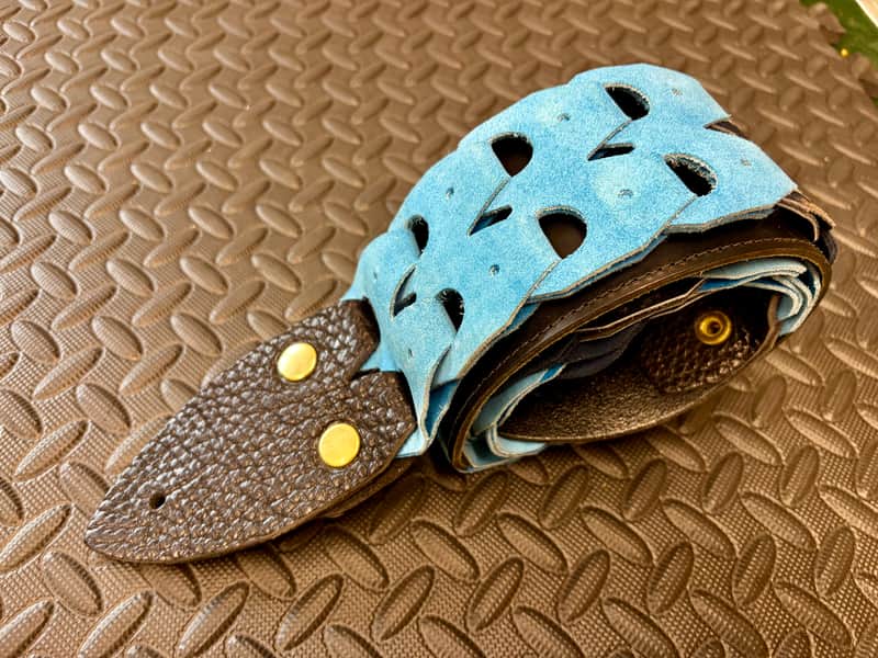 Stones Music GSL5 Leather Linkstrap Blue/Black image 1