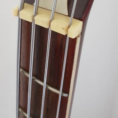Vintage early 1960 Guyatone Hoshino Star Logo Bass Tobacco Burst Short Scale #1950 4 String Japan (MIJ) image 15