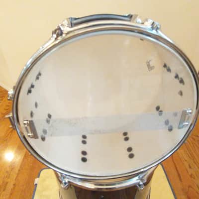 Pearl Roadshow extra deep 14 x 6.5 inch snare drum gloss black excellent condition image 9
