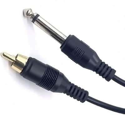 2Pack 1/4 Inch to RCA Audio Cable, 6.35mm TS Mono Male to RCA Male Audio Adapter Cable for Guitar, Amplifiers,Speaker 2M (Straight) image 6