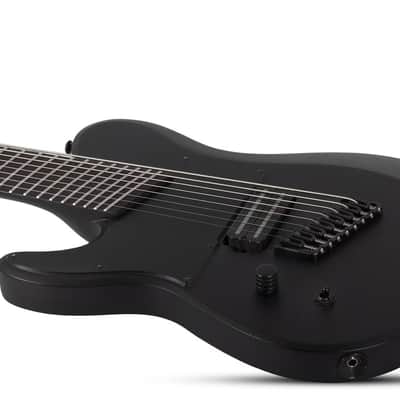 Schecter PT-8 MS Black Ops LH - Satin Black Open Pore (625) image 7