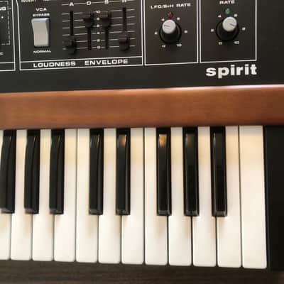 RARE Vintage 1983 Crumar Spirit — Bob Moog Designed Masterpiece — Gorgeous Cosmetics, Complete w/ Original Leather Case image 5