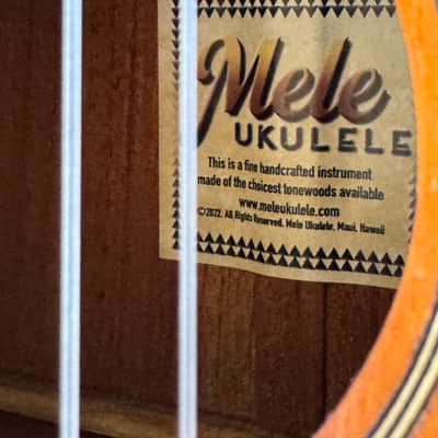 Mele Guitarlele Six String Ukulele- Natural w/ Case (Guilele/Guitalele) image 22