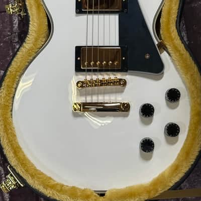 2025 IGC Epiphone Inspired by Gibson Les Paul Custom Alpine White New Unplayed Auth Dlr 8lb10oz #610 image 5