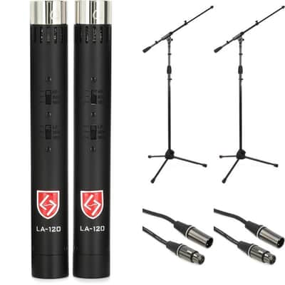 Lauten Audio LA-120 V2 Small-diaphragm Condenser Microphone Pair with Stands and Cables Bild 2