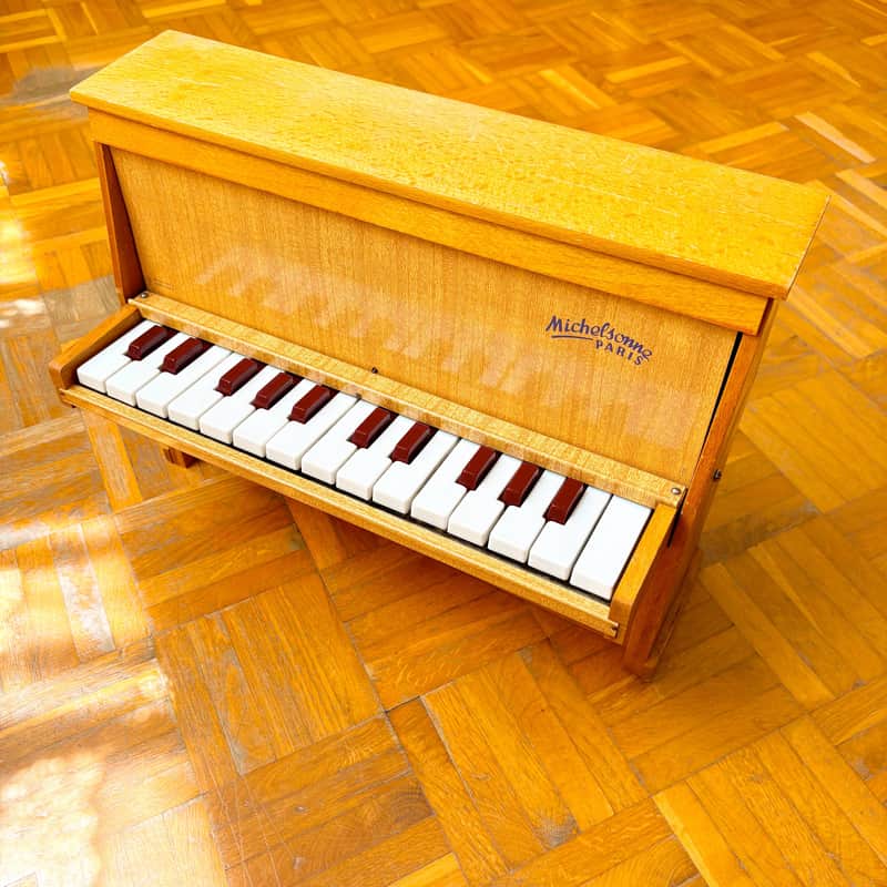 Legendary Antique Michelsonne Paris Wooden 25-Keys Upright Real Toy Piano made in France in 1950s! image 1