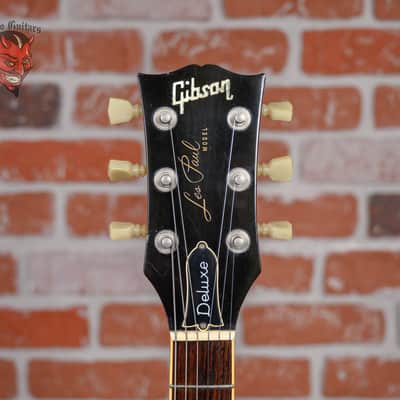 Gibson Les Paul Deluxe Plain Maple Top Cherry Sunburst 1976 w/Hard Shell Case image 9