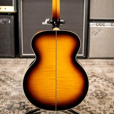 Epiphone J-200 Acoustic/Electric Guitar - Aged Vintage Sunburst Gloss - Used image 8