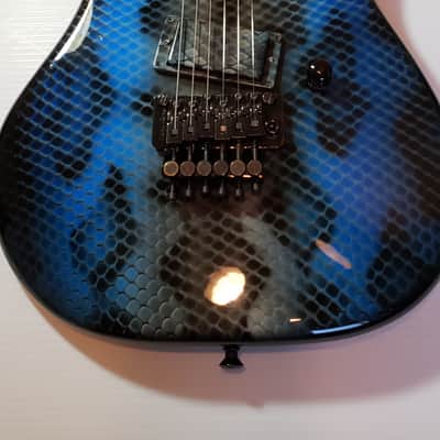 Kramer Baretta with Custom Paint and EMG 1986 Blue Snake image 5