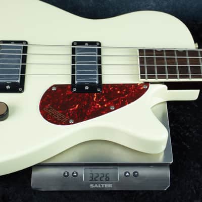 Gretsch Streamliner Jet Club Bass Single-Cut, Vintage White CYG25051089 image 4