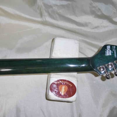 Washburn X-50 Q -Guitars4cancer- Neck-thru body, Quilted Maple Top, Trans Blue, Bound, Buzz Felten image 21