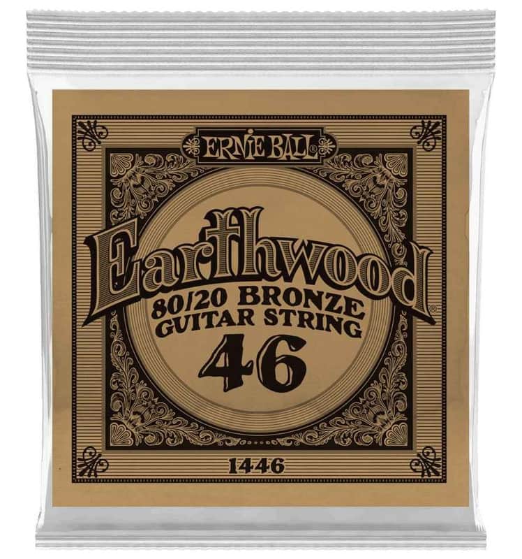 Ernie Ball P01446 .046 Earthwood 80/20 Bronze Acoustic Guitar String image 1