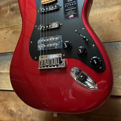 Fender American Ultra II HSS Stratocaster - Sinister Red w/ Hard Case image 3