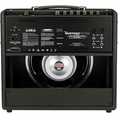 Fender Mustang GTX50 50W 1x12 Guitar Combo Amp - Regular Black image 3