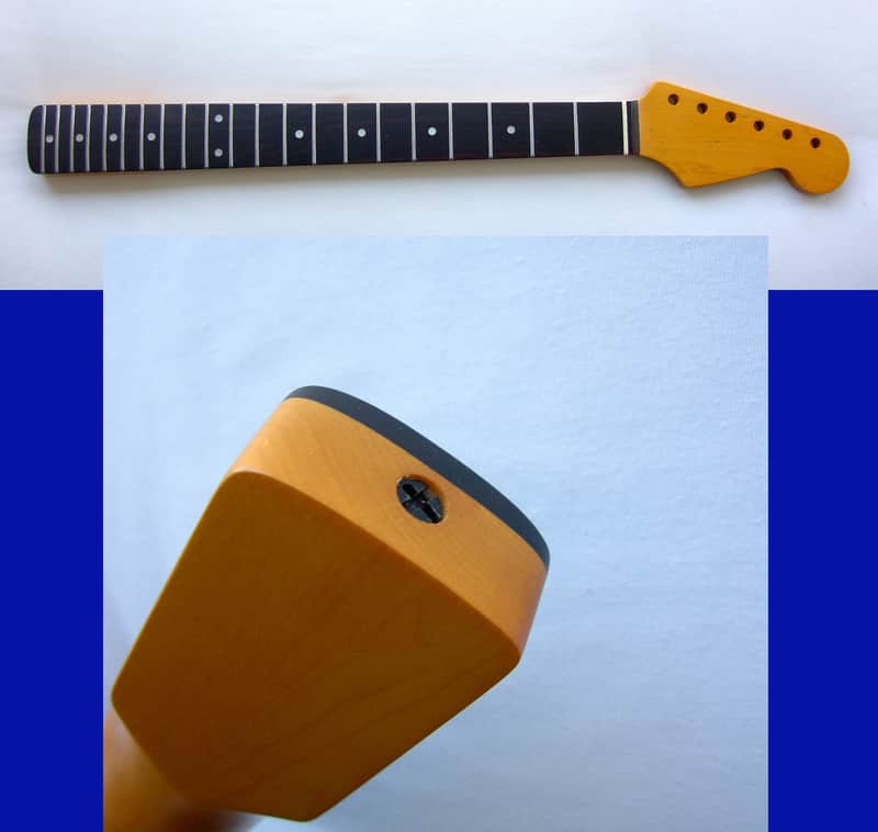 Stratocaster 21 JUMBO Frets/Guitar Neck Rosewood -Vint, w/Warmoth Bone Nut STRAT -Nitro Satin image 1