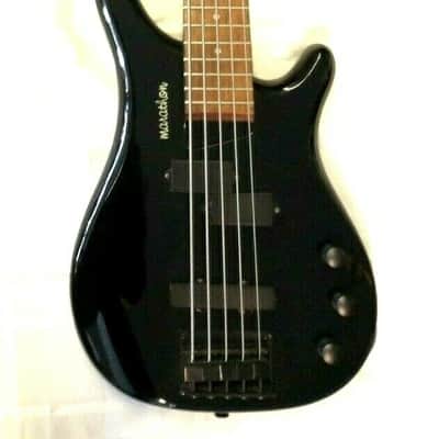 NOS Marathon E-Bass 5-Saiter P/J Pickups 1980er fantastischer Klang VERY RARE black image 1