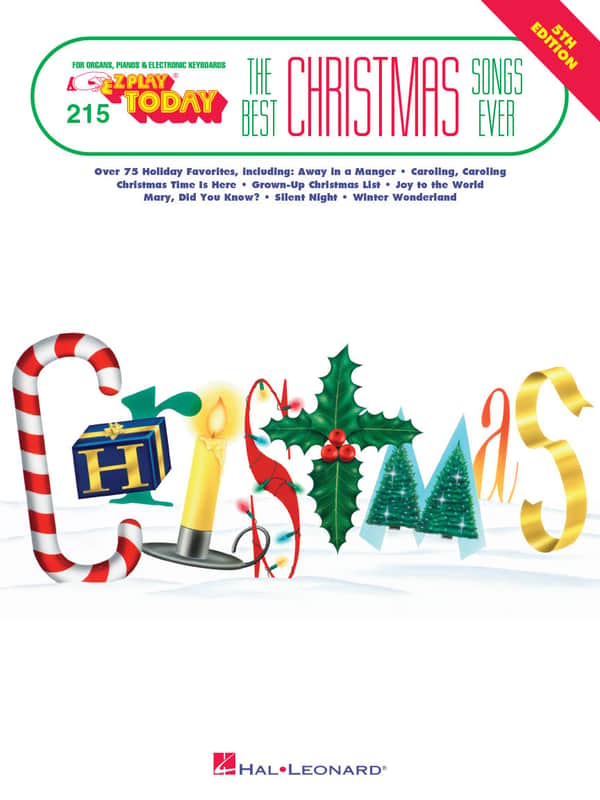 Best Christmas Songs Ever - 5th Edition E-Z Play Today Volume 215 Softcover image 1