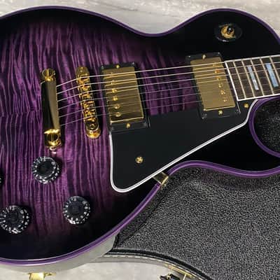 NEW! Gibson Dealer Select Custom Shop Les Paul Custom Purple Widow AAA Figured Flame Top - Authorized Dealer - 10.6 lbs - G07677 image 4