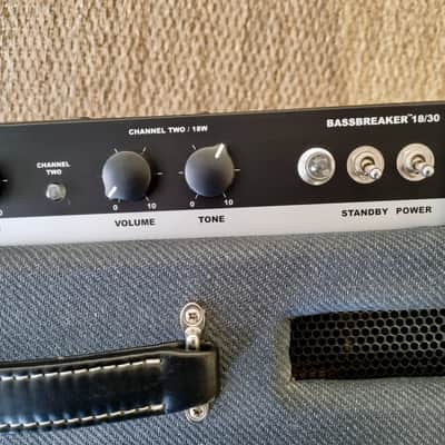Fender Bassbreaker 18/30 2-Channel 30-Watt 2x12" Guitar Combo 2016 - 2019 - Gray Tweed image 8