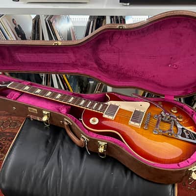 Gibson 1959 R9 Les Paul Standard Bigsby Vibrate Bare Knuckle Mules 2014 - Cherry Sunburst image 16