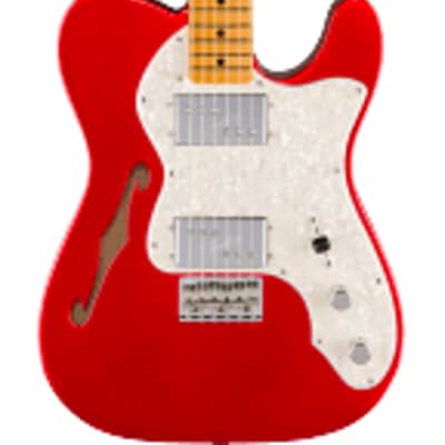 Fender American Vintage II 1972 Telecaster Thinline Electric Guitar. Maple Fingerboard, Candy Apple Red image 1