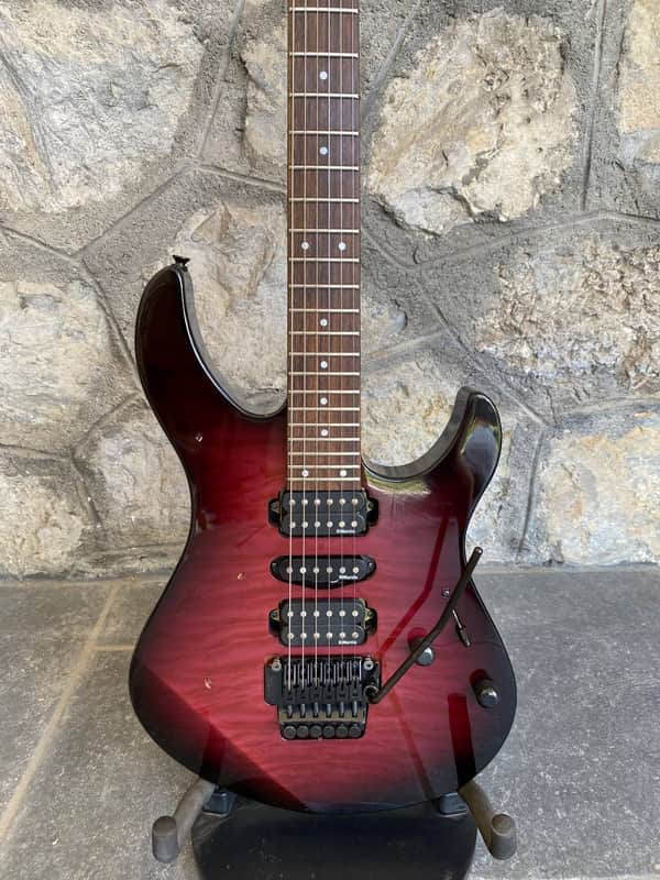 Yamaha Pacifica 821DX - Flamed Purple, 24 Frets, Floyd Rose, Good Condition + Video Demo image 1