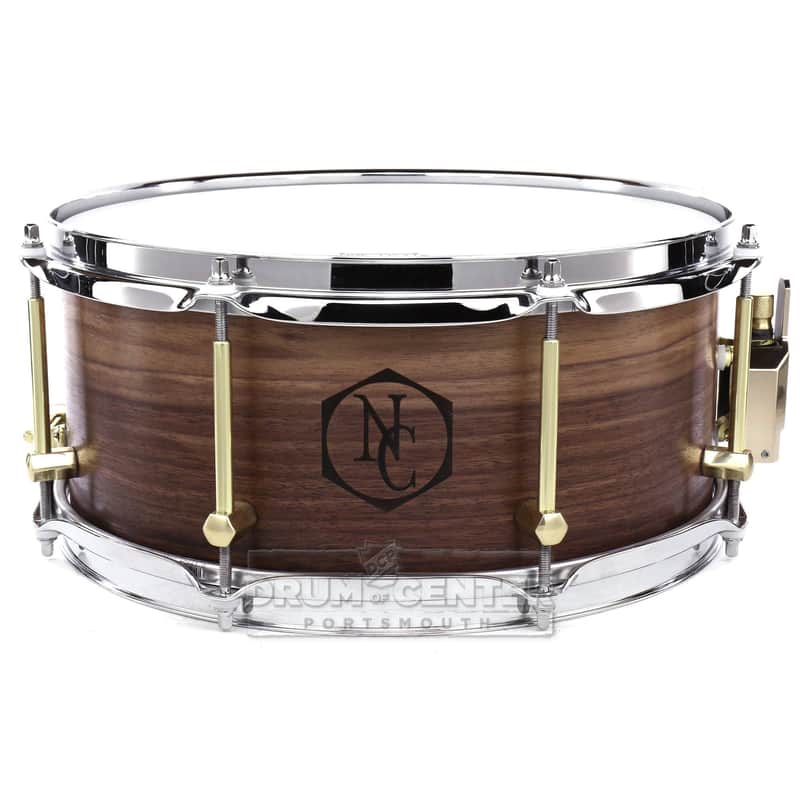 Noble & Cooley Solid Shell Classic Walnut Snare Drum 13x6 Natural Oil image 1